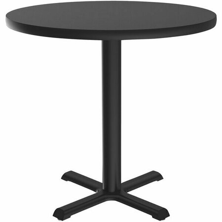 CORRELL 24'' Black Granite Finish Cafe Table 384BXT24TFRB